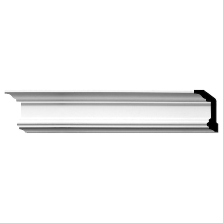 Ekena Millwork SAMPLE - 4"H x 2 1/4"P x 4 1/2"F x 12"L Holmdel Traditional Smooth Crown Moulding SAMPLE-MLD04X02X04HO